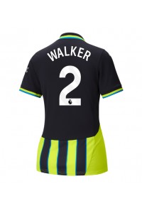 Fotbalové Dres Manchester City Kyle Walker #2 Dámské Venkovní Oblečení 2024-25 Krátký Rukáv